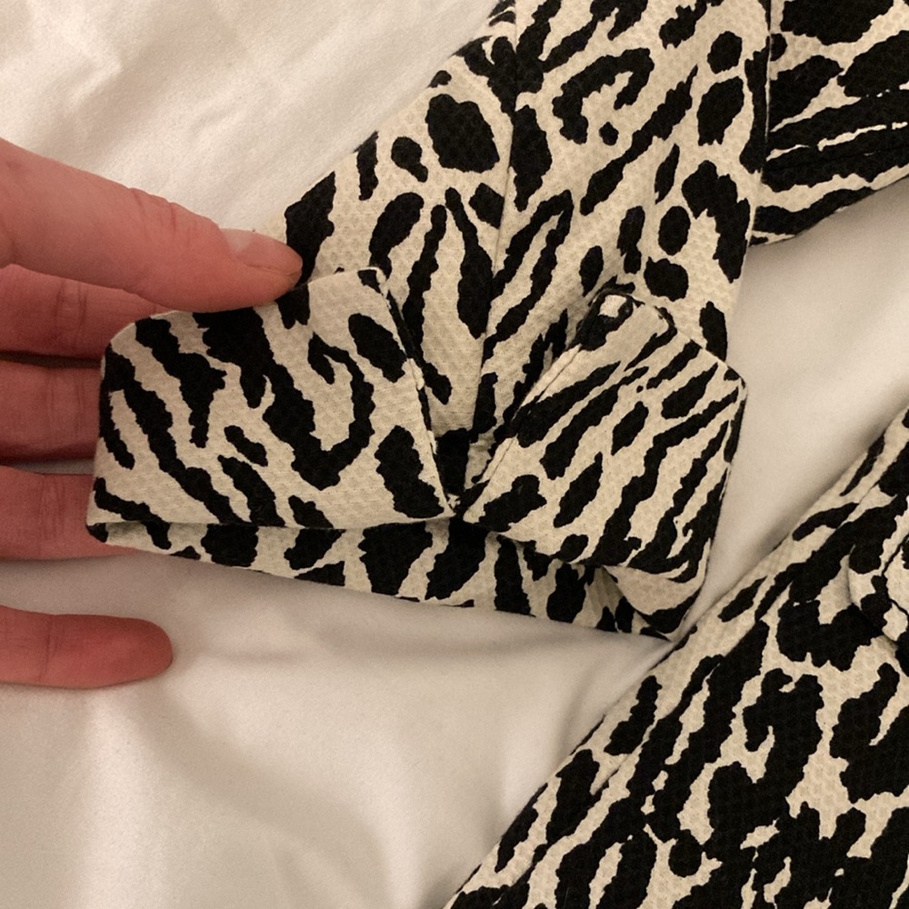 TALBOTS PETITES Animal Print Textured Jacket - Picture 6 of 9